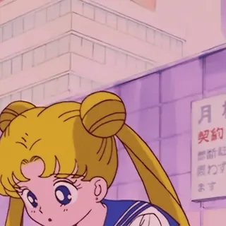 🌙 Sailor Moon Anime, Manga, Schattig, Sailor, Maan telegram sticker