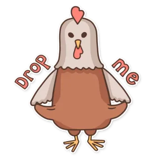 🤑 Drop me ayam, tetes, stiker, hewan, burung telegram sticker