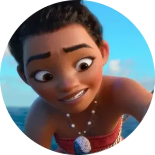😏 Moana disney, prinzessin, ozean, insel, animiert whatsapp sticker