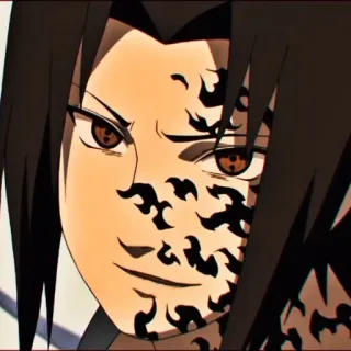 🍚 Sasuke Uchiha Naruto Anime, Naruto, Sasuke, Uchiha, Marca da maldição, Sharingan, Ninja, Mangá telegram sticker