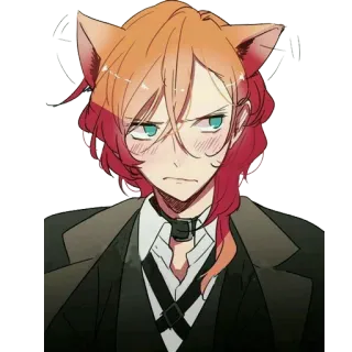 😽 Anime, Katzenohren, Charakter, Illustration telegram sticker