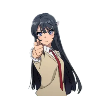bunny girl senpai ~@AnimeLibrary_Stickers telegram stickers