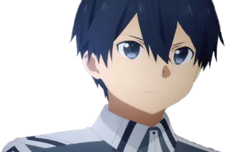 😕 Kirito Sword Art Online Kirito, Sword Art Online, anime, character, digital art telegram sticker