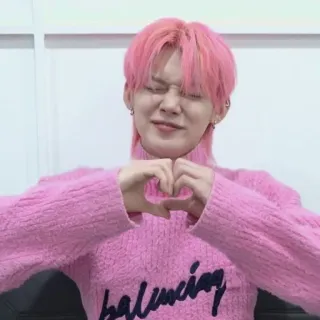 💞 kpop, hart, roze, beroemdheid, idool, koreaans telegram sticker