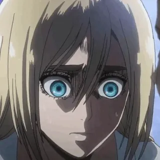🤫 Krista Lenz Attack on Titan anime, manga, Attack on Titan, Krista Lenz, cartoon telegram sticker