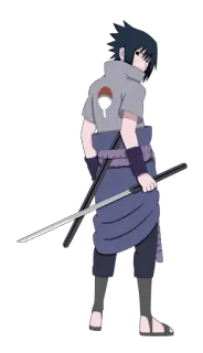 😎 Sasuke Naruto Anime, Ninja, Espada, Sasuke, Uchiha, Manga, Lucha telegram sticker
