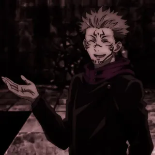 👹 Ryomen Sukuna Jujutsu Kaisen Anime, Manga, Jujutsu Kaisen, Sukuna, Ryomen Sukuna, Fiktive Figur whatsapp sticker