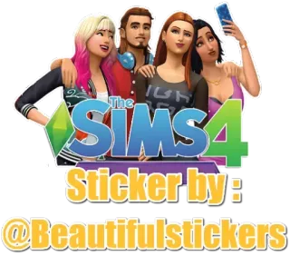 🖌 The Sims 4 Sticker by: @Beautifulstickers sims, the sims, sims 4, video game, game, beautifulstickers telegram sticker