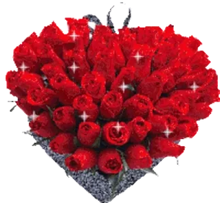 ❤ flores, rosas, rojo, ramo telegram sticker