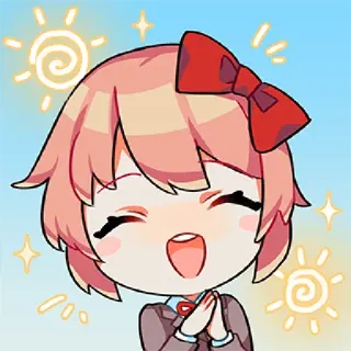 @GreySunders || Doki Doki Literature Club! telegram stickers
