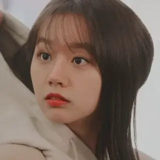 🦊 mujer, asiática, retrato, cara, persona, coreana, belleza telegram sticker