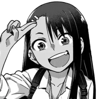 😁 Nagatoro Don't Toy With Me, Miss Nagatoro Anime, Manga, Nagatoro, Dibujo animado telegram sticker