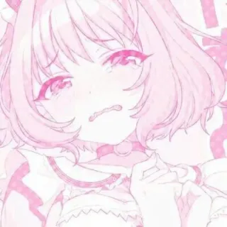 🎀 anime, pink, cute, cartoon, girl telegram sticker