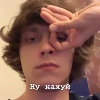 👌 Ну нахуй persona, juego del círculo, ofensivo, ruso, jerga whatsapp sticker