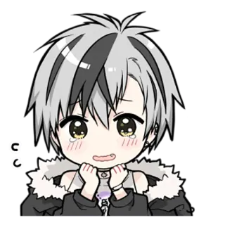 ☺️ cc anime, cartoon, crying, cute, character, chibi telegram sticker