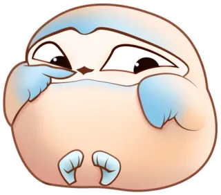 😥 Kreskówka, Słodkie, Zwierzę, Ptak telegram sticker
