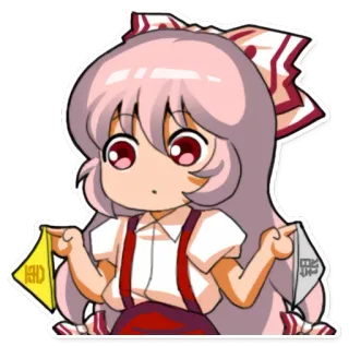 🤔 Аниме, Чиби, Милый, Мультфильм, Наклейка, Девочка telegram sticker