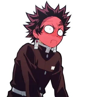😡 Tanjiro Kamado Demon Slayer Anime, Demon Slayer, Tanjiro, Tanjiro Kamado, Mangá, Desenho animado, Sticker Anime telegram sticker