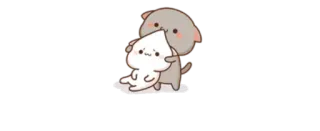 🦋 cartoon, cute, hug, animal, kawaii telegram sticker