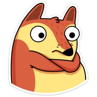 😕 cane, animale, cartone animato, meme, adesivo, divertente, sarcastico, illustrazione whatsapp sticker
