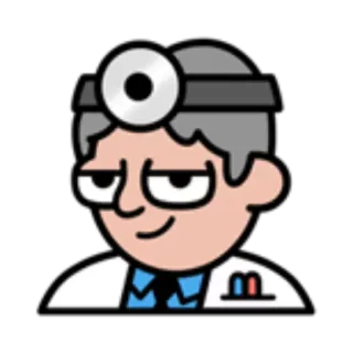 😇 médico, médico, médico, saúde, desenho animado, farol telegram sticker