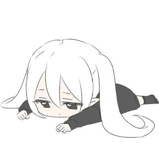 🫠 Anime, Chibi, Personaggio, Kawaii, Carino, Cartone animato telegram sticker