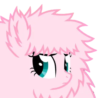 😕 pony, cartoon, animal, pink, fluffy, my little pony telegram sticker