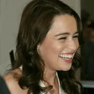 😂 Actriz, Mujer, Retrato, Celebridad, Emilia Clarke whatsapp sticker