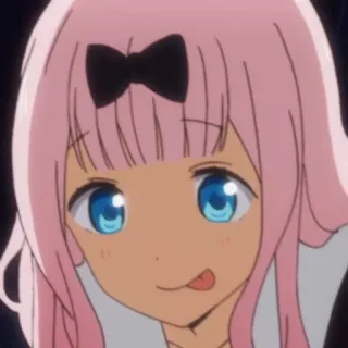 😋 Chika Fujiwara Kaguya-sama: Love Is War anime, chika fujiwara, kaguya sama, cute, cartoon whatsapp sticker