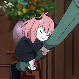 😣 Anya Forger Spy x Family Anime, Criança, Fofo, Desenho animado, Spy x Family, Anya whatsapp sticker