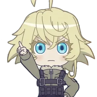 👆 Tanya Degurechaff Saga of Tanya the Evil Anime, Chibi, Tanya Degurechaff, Saga der Tanya, Süß, Manga whatsapp sticker