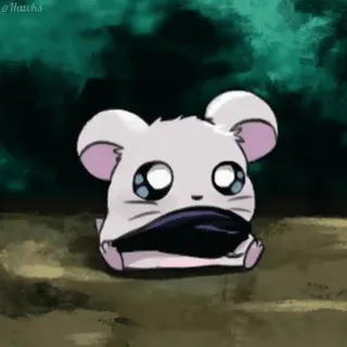 🐹 Cartone animato, Criceto, Carino, Animale, Illustrazione, Kawaii telegram sticker