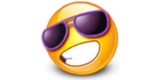 😎 Emoji, Keren, Kacamata hitam, Smiley telegram sticker