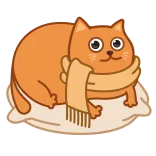 Bubo the Scarfcat telegram stickers