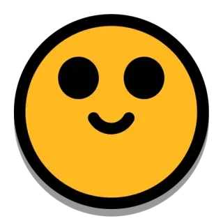 🙂 emoji, smiley, yellow, happy, face telegram sticker