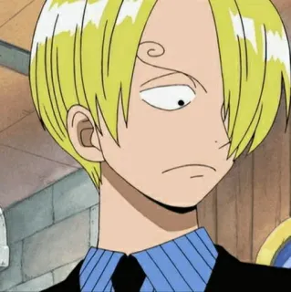 🎷 Sanji One Piece Anime, Kochen, Pirat, Blond, Anzug whatsapp sticker
