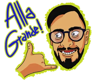 🙌 Alla Grande! อิตาลี, ท่าทาง, ผู้ชาย, การ์ตูน, เยี่ยม telegram sticker