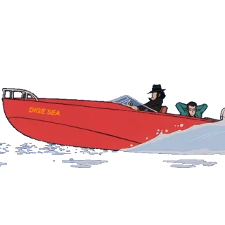 🚤 DIGE SEA Boot, Meer, anstößig telegram sticker