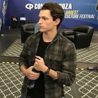 😐 Tom Holland acteur, célébrité, homme, personne, portrait telegram sticker