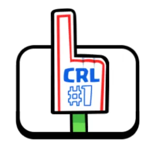 👆 CRL #1 foam finger, number one, sports, CRL telegram sticker