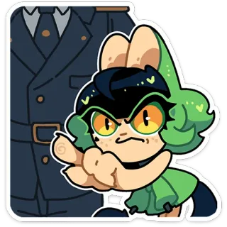 ⭐ dessin animé, animé, animal, geste telegram sticker