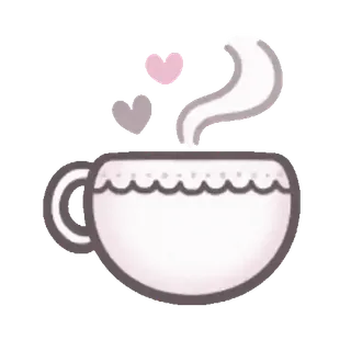 🤗 Teetasse, Tee, Tasse, Getränk, Heißgetränk, Herz telegram sticker