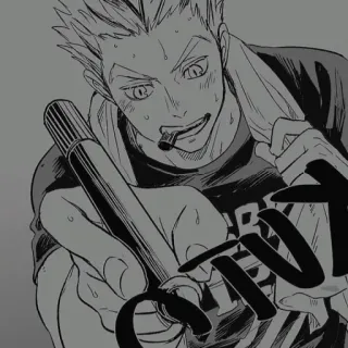 🦉 Bokuto Koutarou Haikyuu!! Anime, Volleybal, Personage, Fanart, Manga, Haikyuu telegram sticker