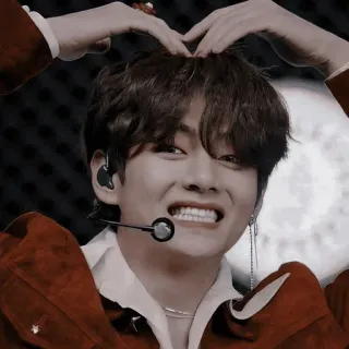 💜 kpop, bts, taehyung, idol, singer, heart, cute telegram sticker
