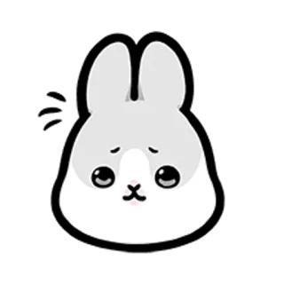 😋 动物, 兔子, 可爱, 兔子, 贴纸, 卡通 telegram sticker