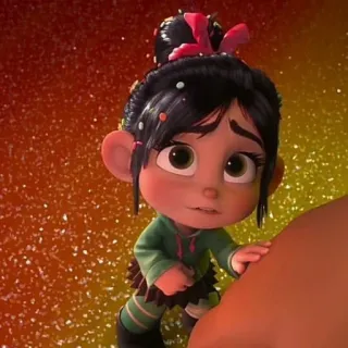 🦋 Vanellope von Schweetz Wreck-It Ralph Vanellope, Disney, cartoon, character, movie, animated whatsapp sticker