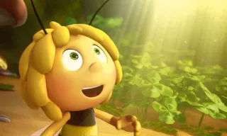 😮 Maya the Bee пчела, мультфильм, анимация, природа, Пчелка Майя whatsapp sticker