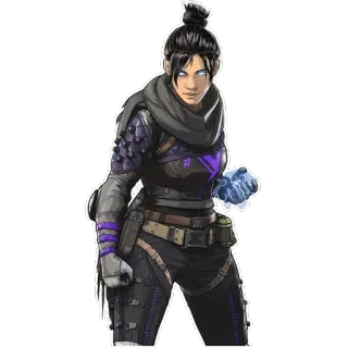 👻 Wraith Apex Legends Apex Legends, Wraith, Videogioco, Personaggio, Giocatore telegram sticker