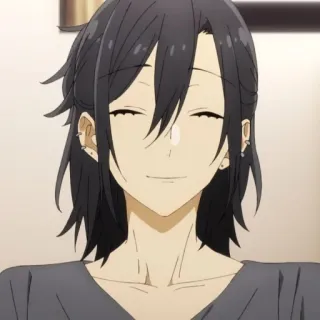 🖇 Izumi Miyamura Horimiya Anime, Manga, Horimiya, Izumi Miyamura, Postać, Uśmiechnięty telegram sticker