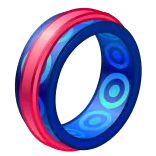 💍 anello, gioielli, blu, rosso telegram sticker